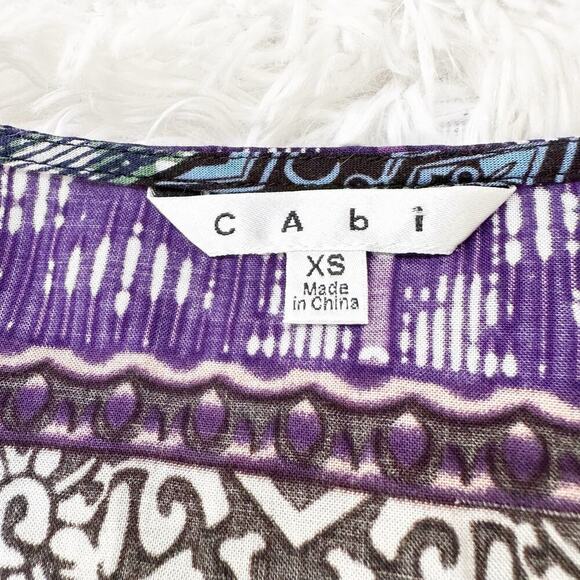 Cabi Covet Top Short Sleeve Blouse Shirt Size XS - Picture 6 of 8